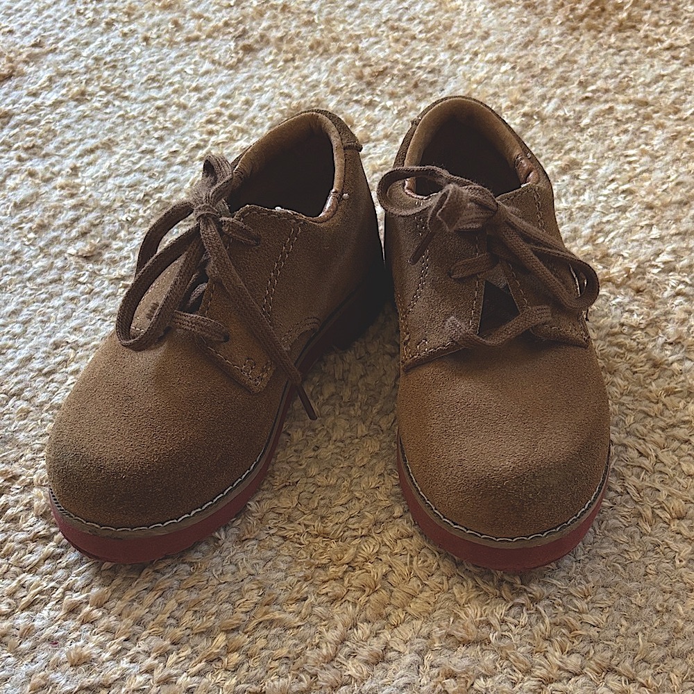 Tan Sperry Top Sider “Tevin” Toddler Shoes/Bucks , Size 8
